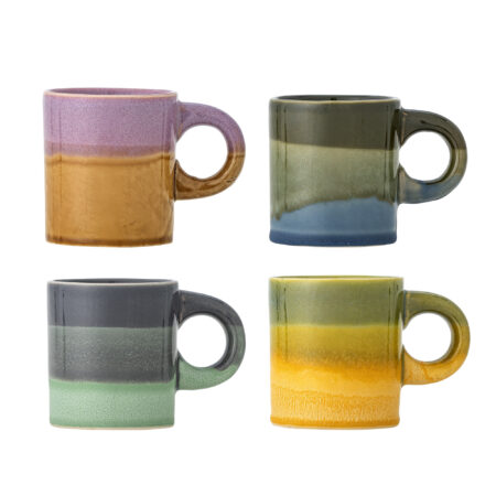 Bloomingville Mok Joris Set van 4 stuks - Meerkleurig | Bloomingville