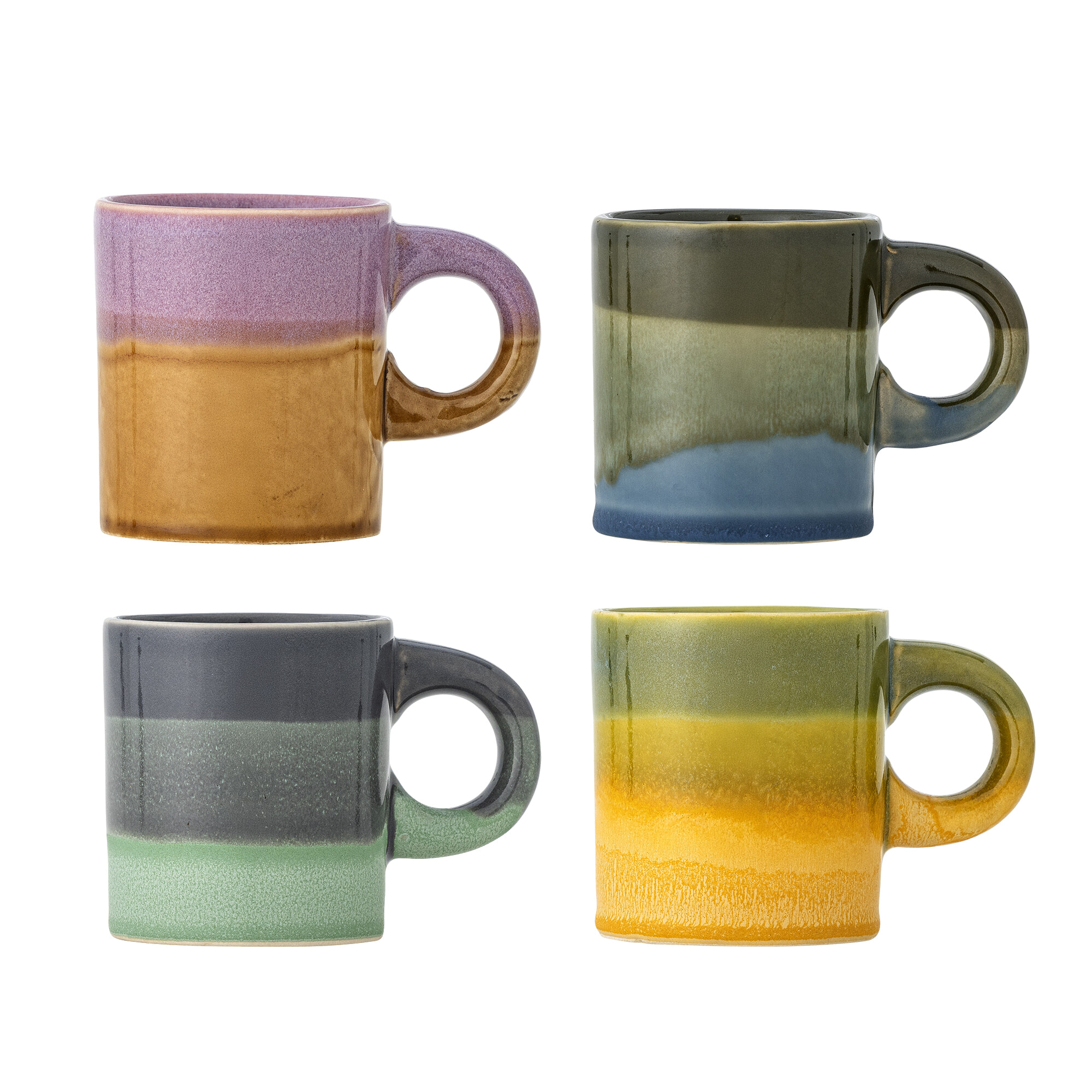 Bloomingville Mok Joris Set van 4 stuks - Meerkleurig | Bloomingville