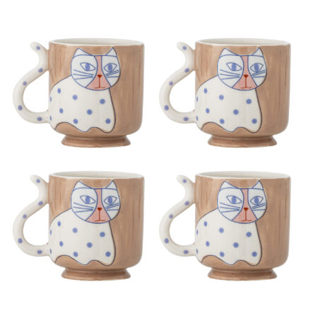 Bloomingville Mok Missy Set van 4 stuks - Meerkleurig | Bloomingville