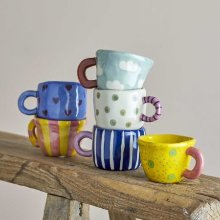 Bloomingville Mok Nini Set van 6 stuks - Meerkleurig | Bloomingville