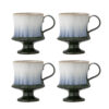 Bloomingville Mok Odile Set van 4 stuks - Blauw | Bloomingville