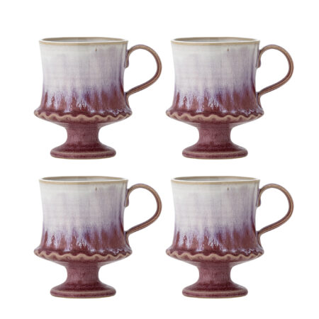 Bloomingville Mok Odile Set van 4 stuks - Roze | Bloomingville