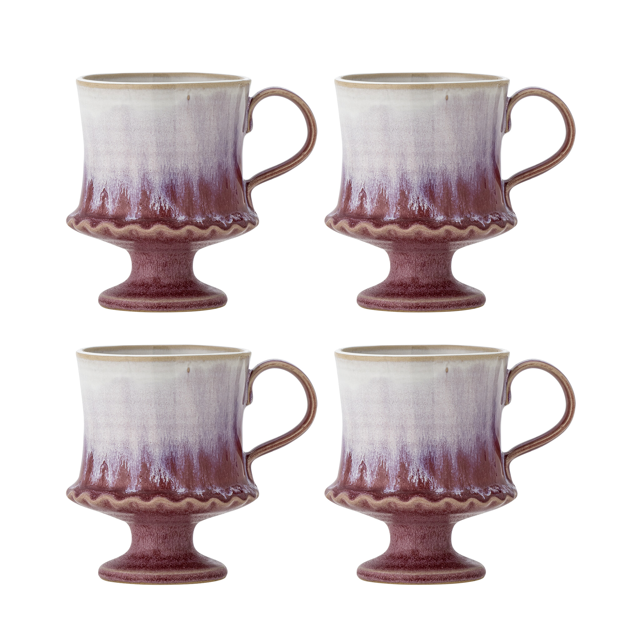 Bloomingville Mok Odile Set van 4 stuks - Roze | Bloomingville