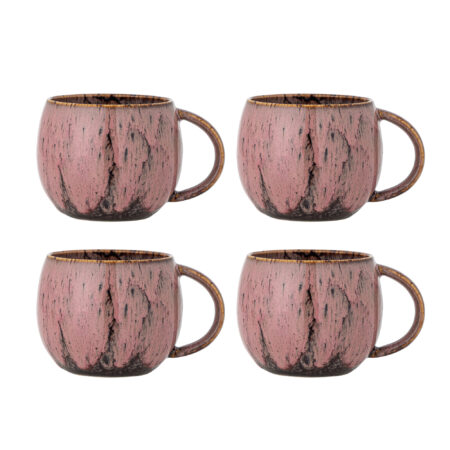 Bloomingville Mok Rayen Set van 4 stuks - Roze | Bloomingville