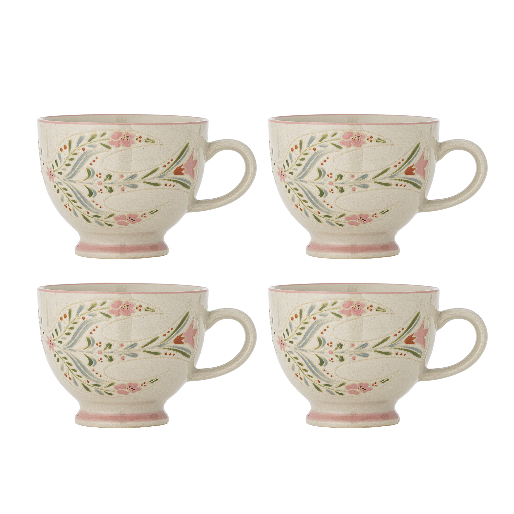 Bloomingville Mok Rosalynde Set van 4 stuks - Wit | Bloomingville