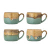 Bloomingville Mok Sheen Set van 4 stuks - Groen | Bloomingville