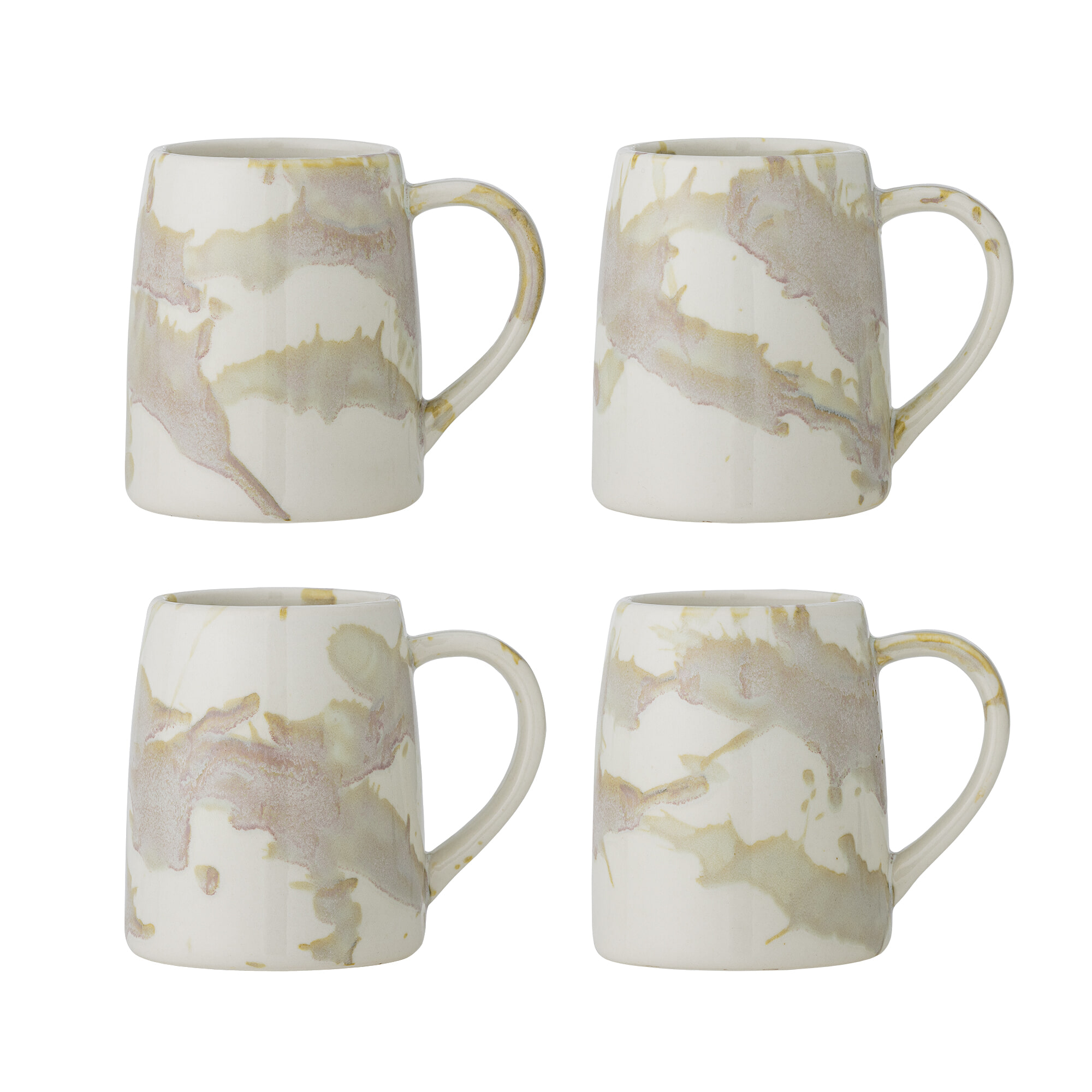Bloomingville Mok Winnie Set van 4 stuks - Crème | Bloomingville