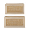 Bloomingville Opbergbox Piana Set van 2 stuks - Naturel | Bloomingville
