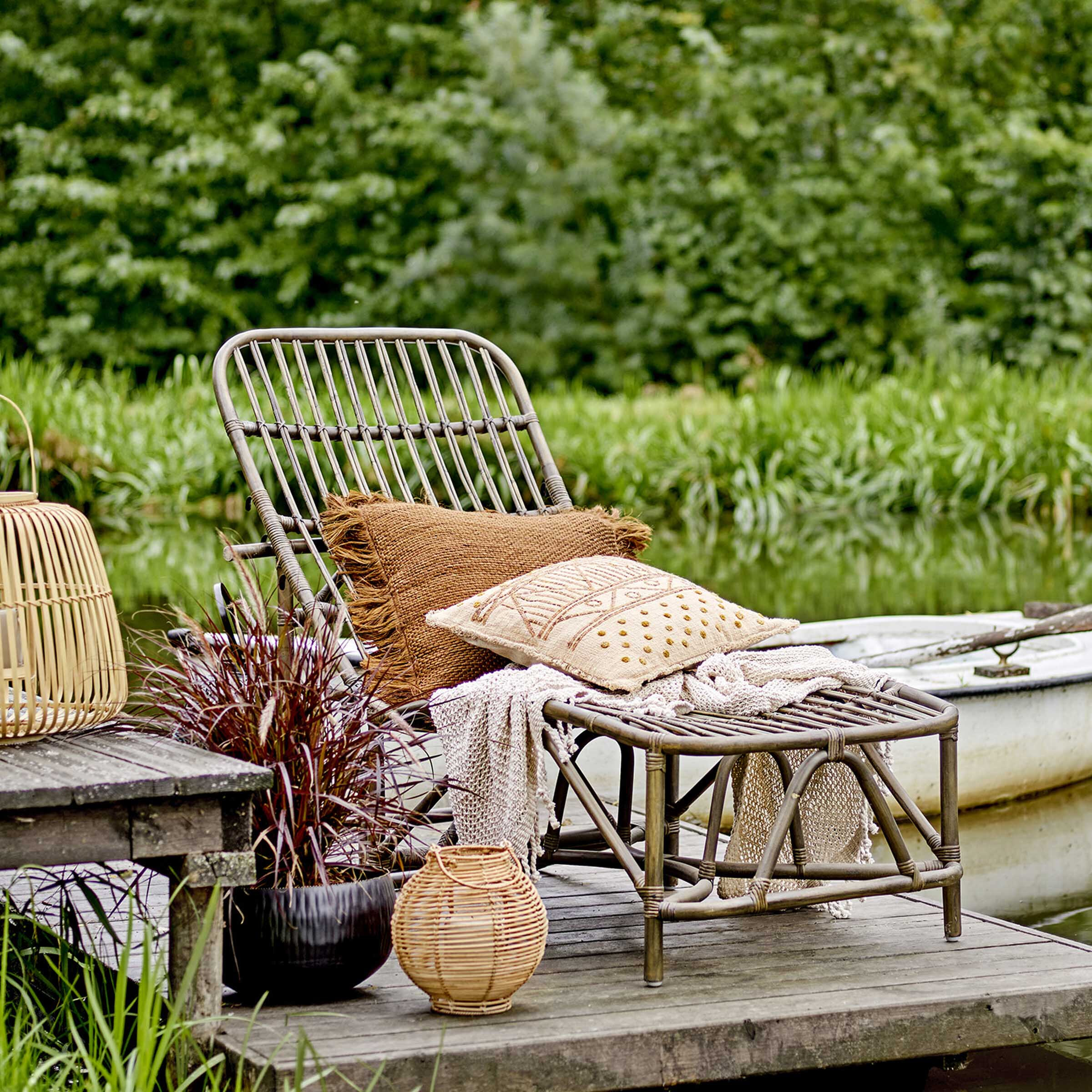 Bloomingville Outdoor Fauteuil Dione Rotan - Bruin | Bloomingville