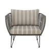 Bloomingville Outdoor Fauteuil Mundo Metaal en touw - Groen | Bloomingville
