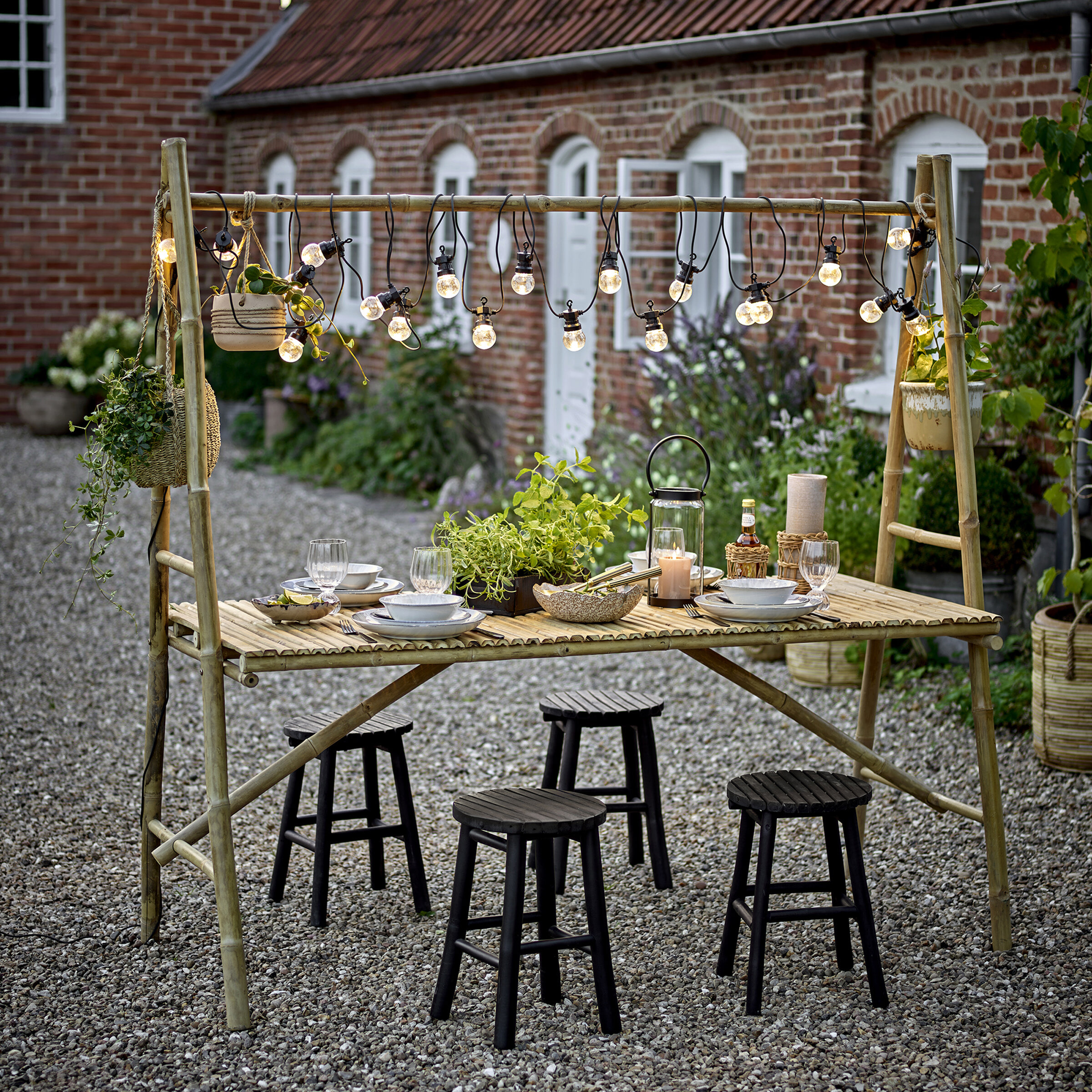 Bloomingville Outoor Eettafel Malo Bamboe