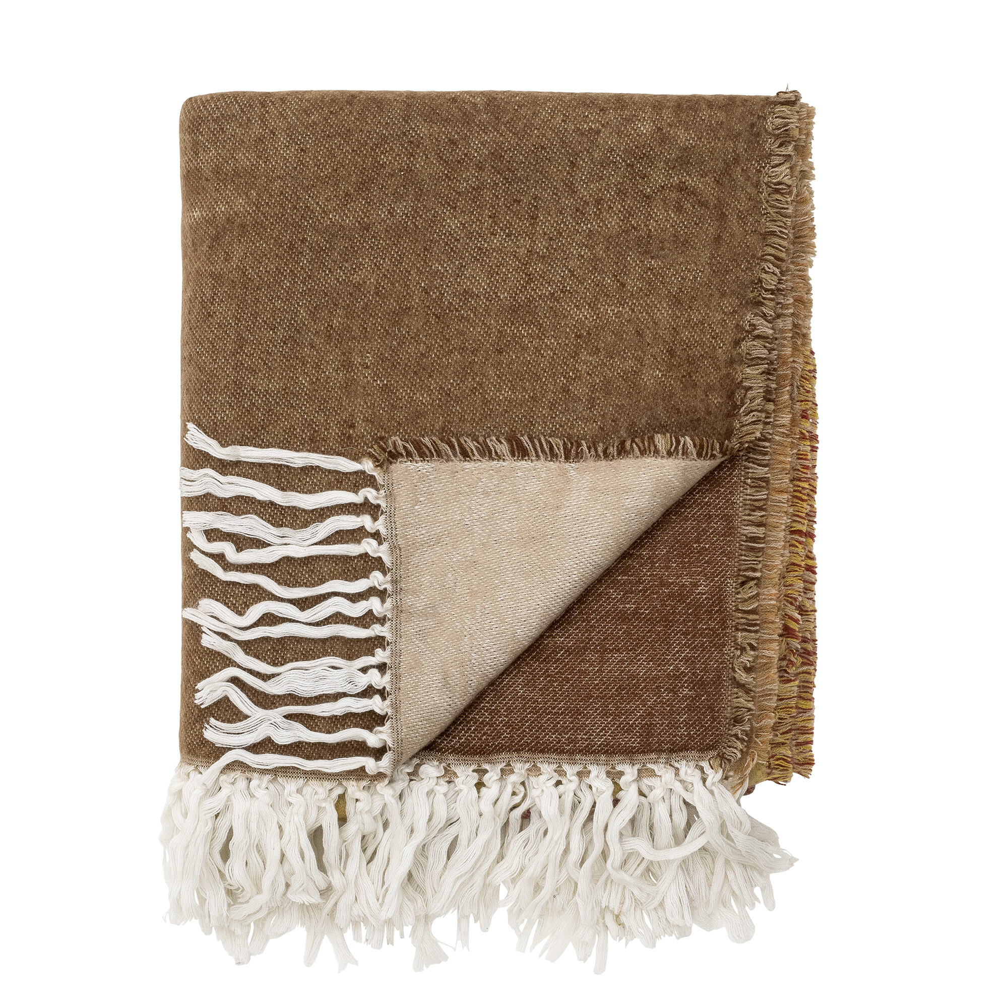 Bloomingville Plaid Ara 150 x 130cm - Bruin | Bloomingville