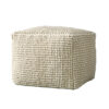 Bloomingville Poef Suna Wol - Beige | Bloomingville
