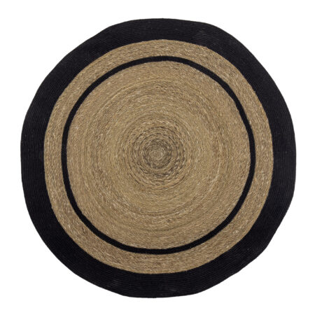 Bloomingville Rond Vloerkleed Lune Zeegras en jute