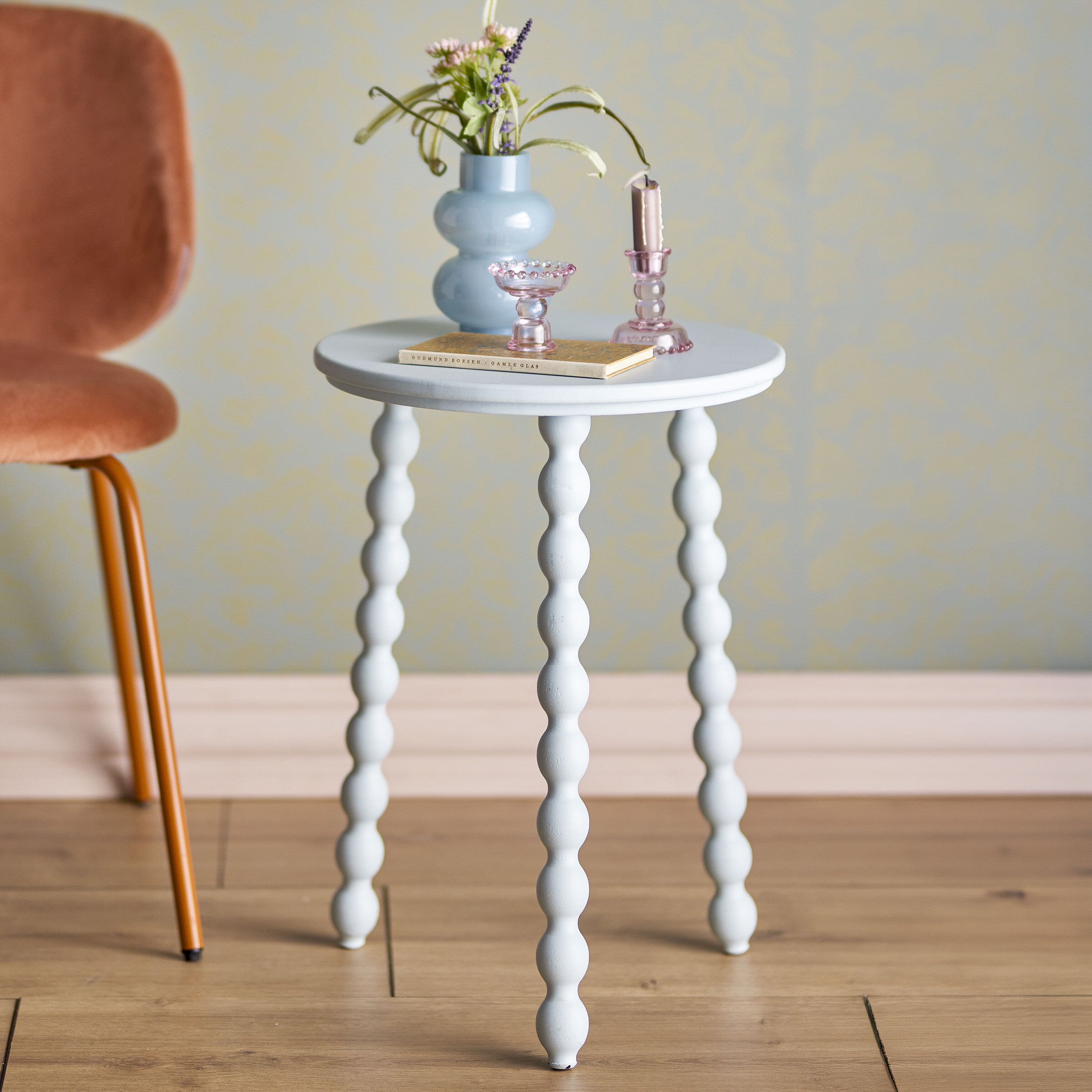 Bloomingville Ronde Bijzettafel Salino 41cm - Blauw | Bloomingville
