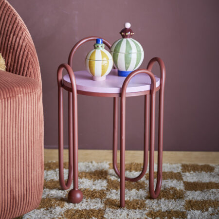 Bloomingville Ronde Bijzettafel Whimsica 30cm - Rood | Bloomingville