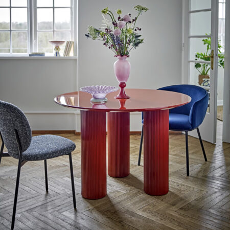Bloomingville Ronde Eettafel Della 110cm - Rood | Bloomingville
