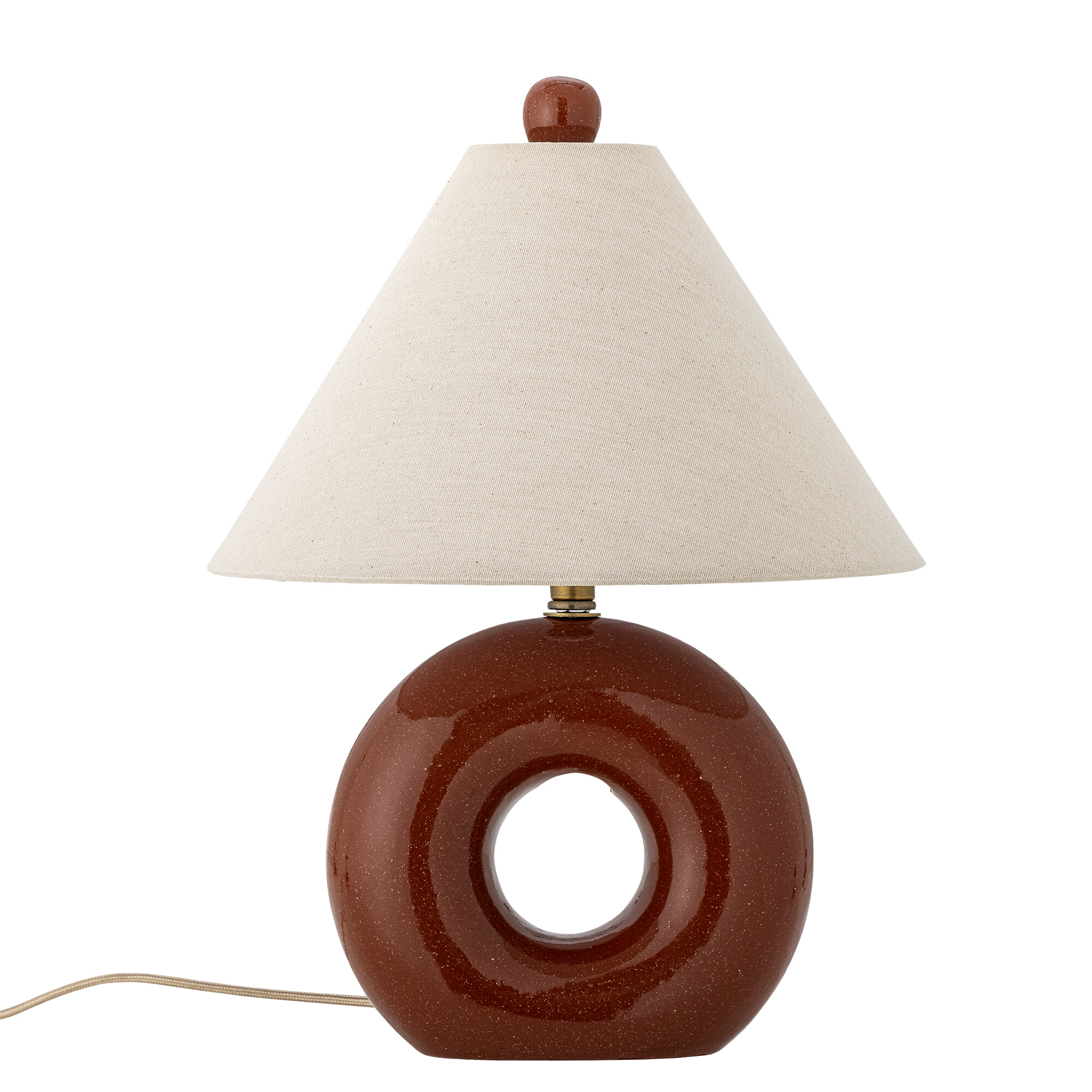 Bloomingville Ronde Tafellamp Panja 42cm hoog - Rood | Bloomingville