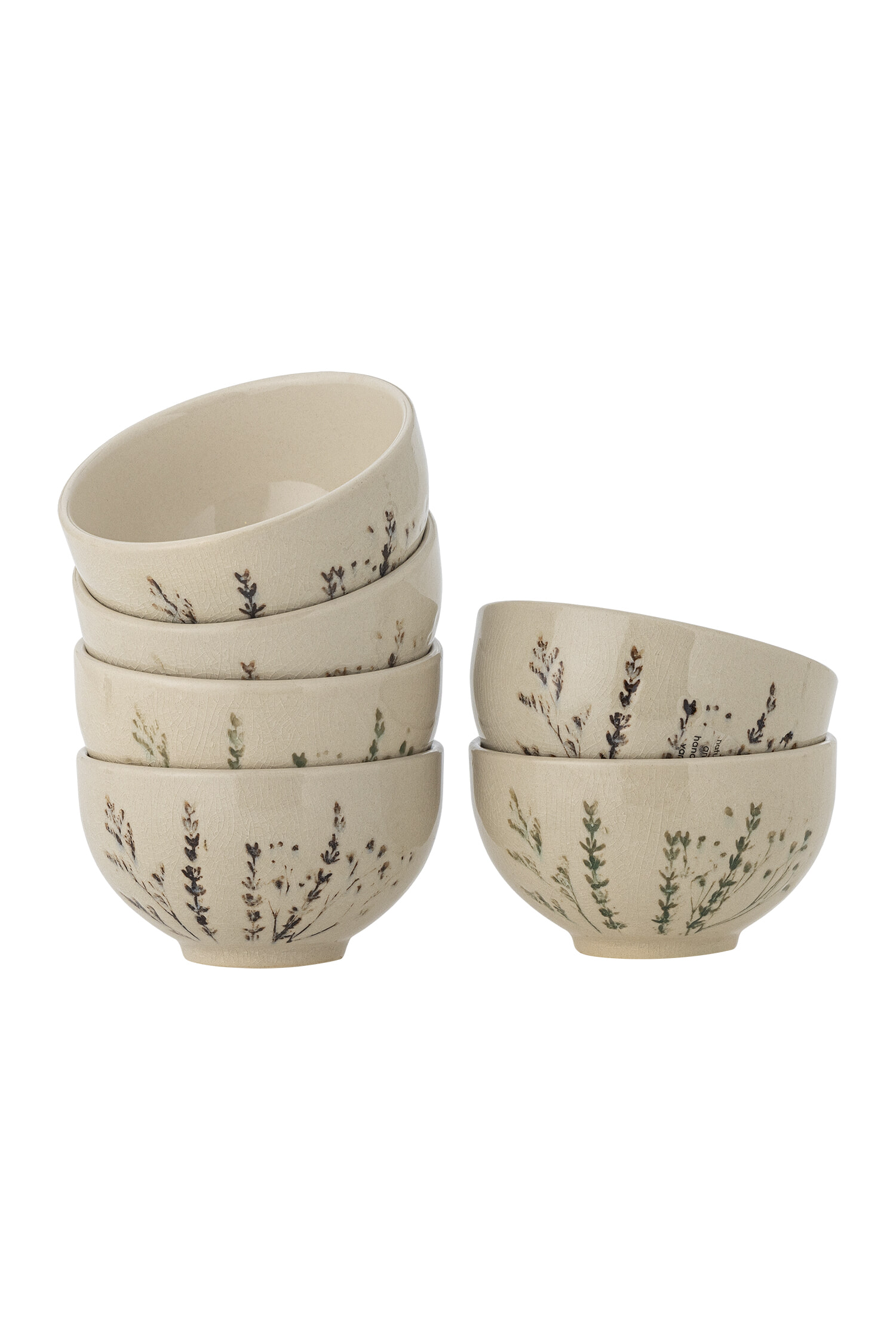 Bloomingville Schaal Bea Set van 6 stuks - Naturel | Bloomingville