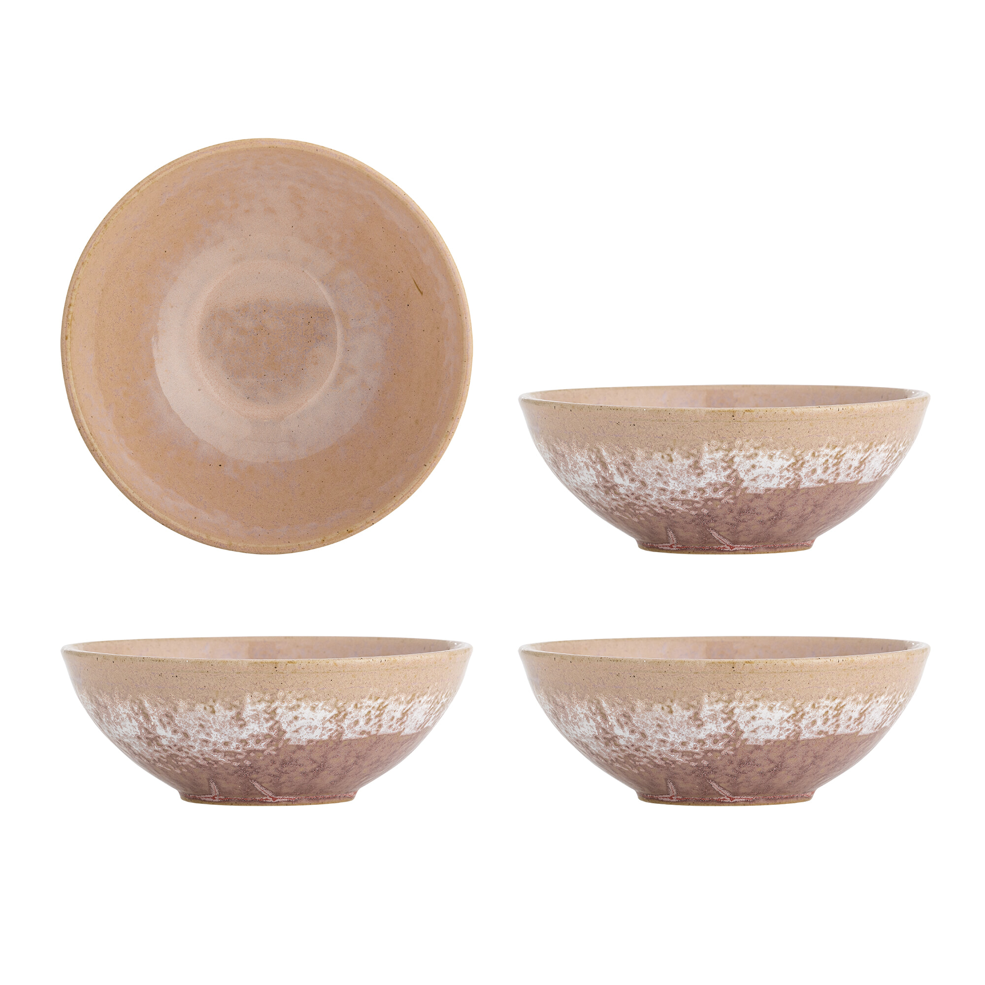 Bloomingville Schaal Darlene Set van 4 stuks - Roze | Bloomingville