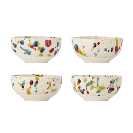 Bloomingville Schaal Freckles Set van 4 stuks - Meerkleurig | Bloomingville