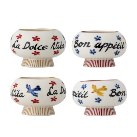 Bloomingville Schaal Lindsay Set van 4 stuks - Meerkleurig | Bloomingville