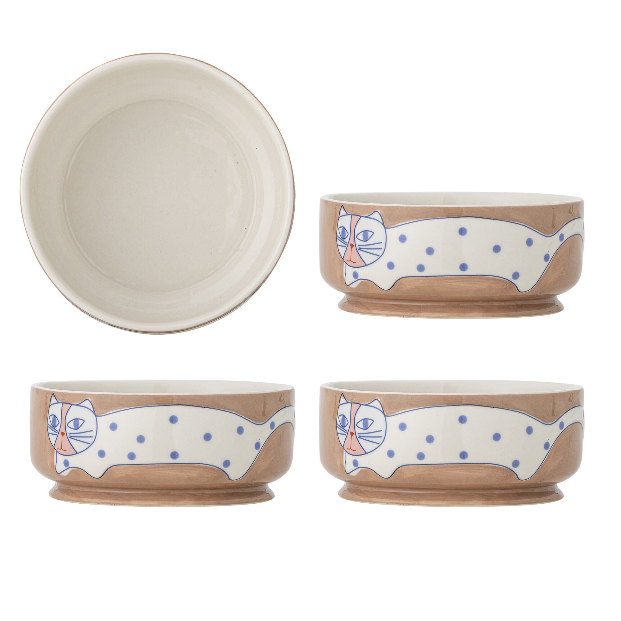 Bloomingville Schaal Missy Set van 4 stuks - Meerkleurig | Bloomingville