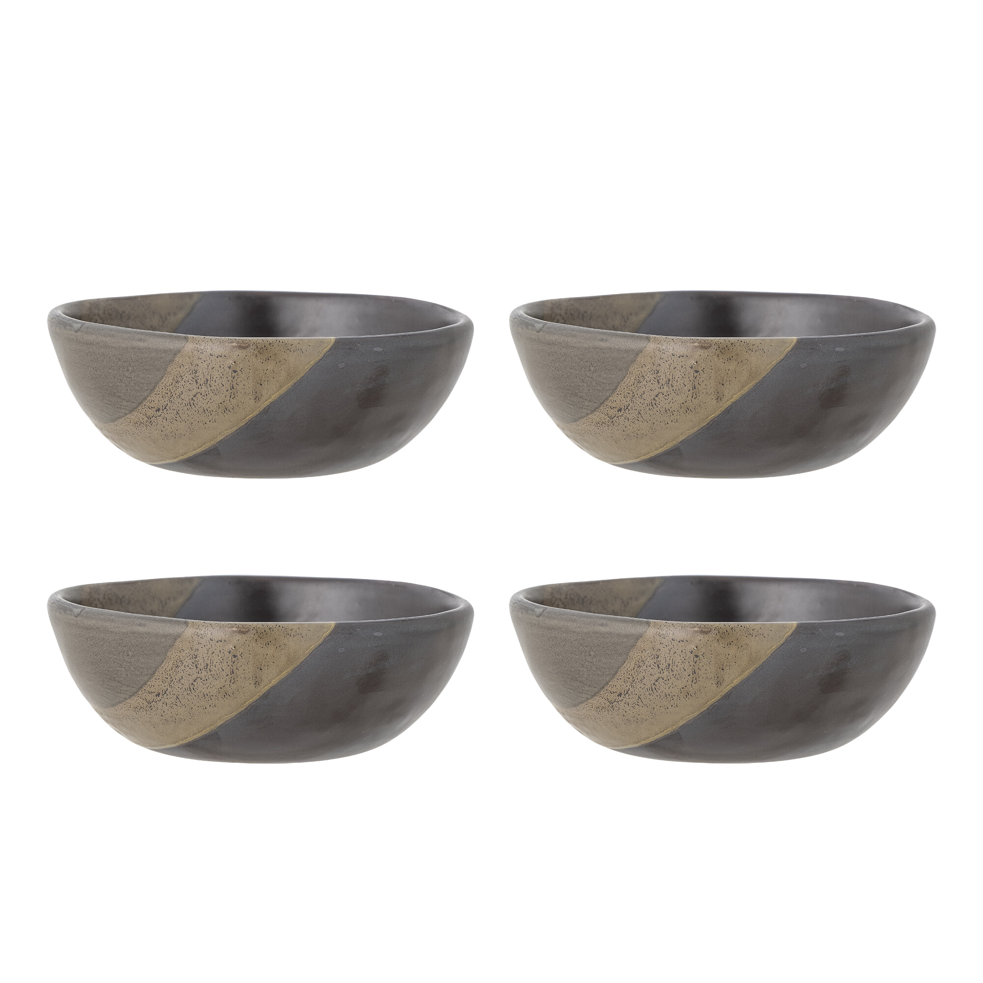 Bloomingville Schaal Paula Set van 4 stuks - Bruin | Bloomingville