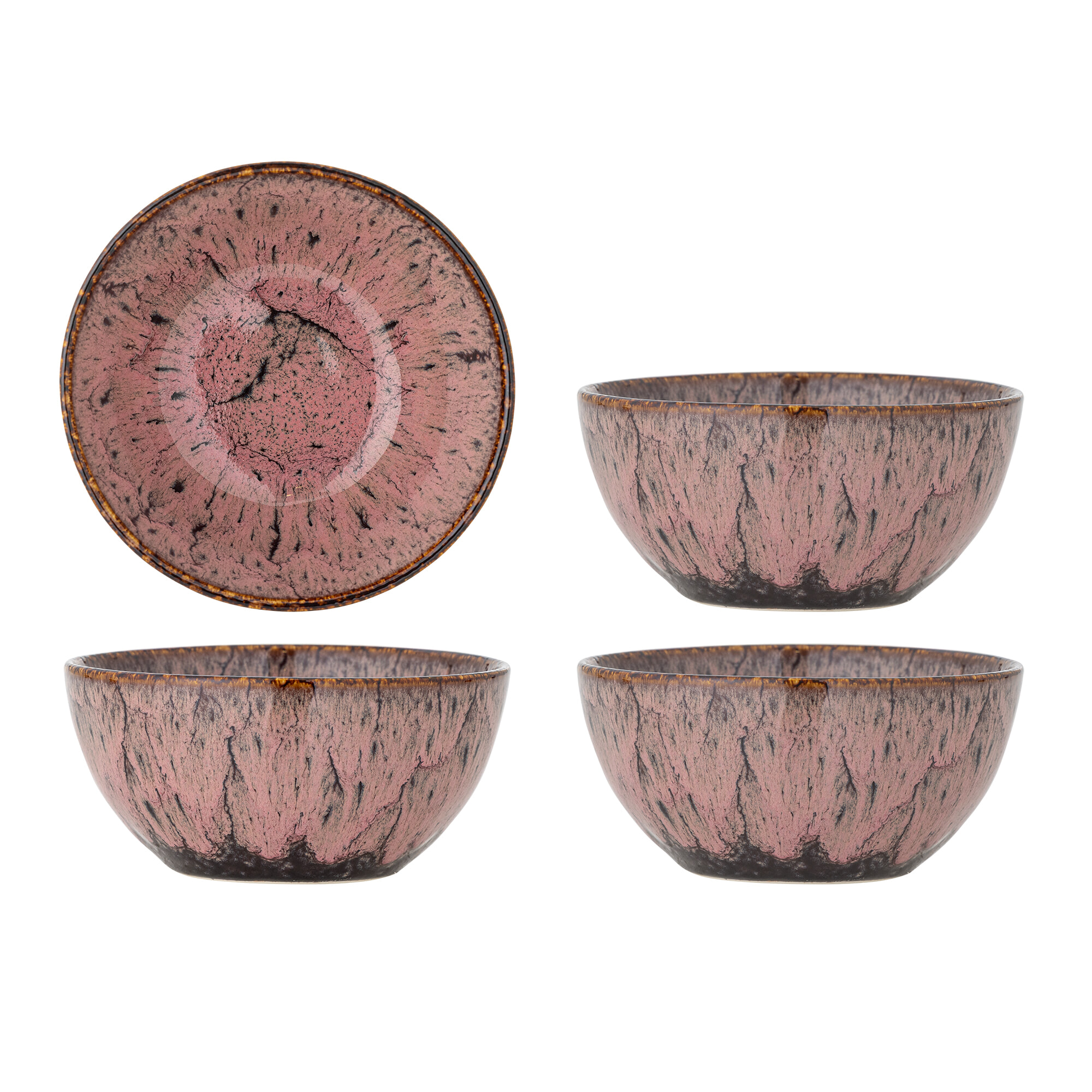Bloomingville Schaal Rayen Set van 4 stuks - Roze | Bloomingville