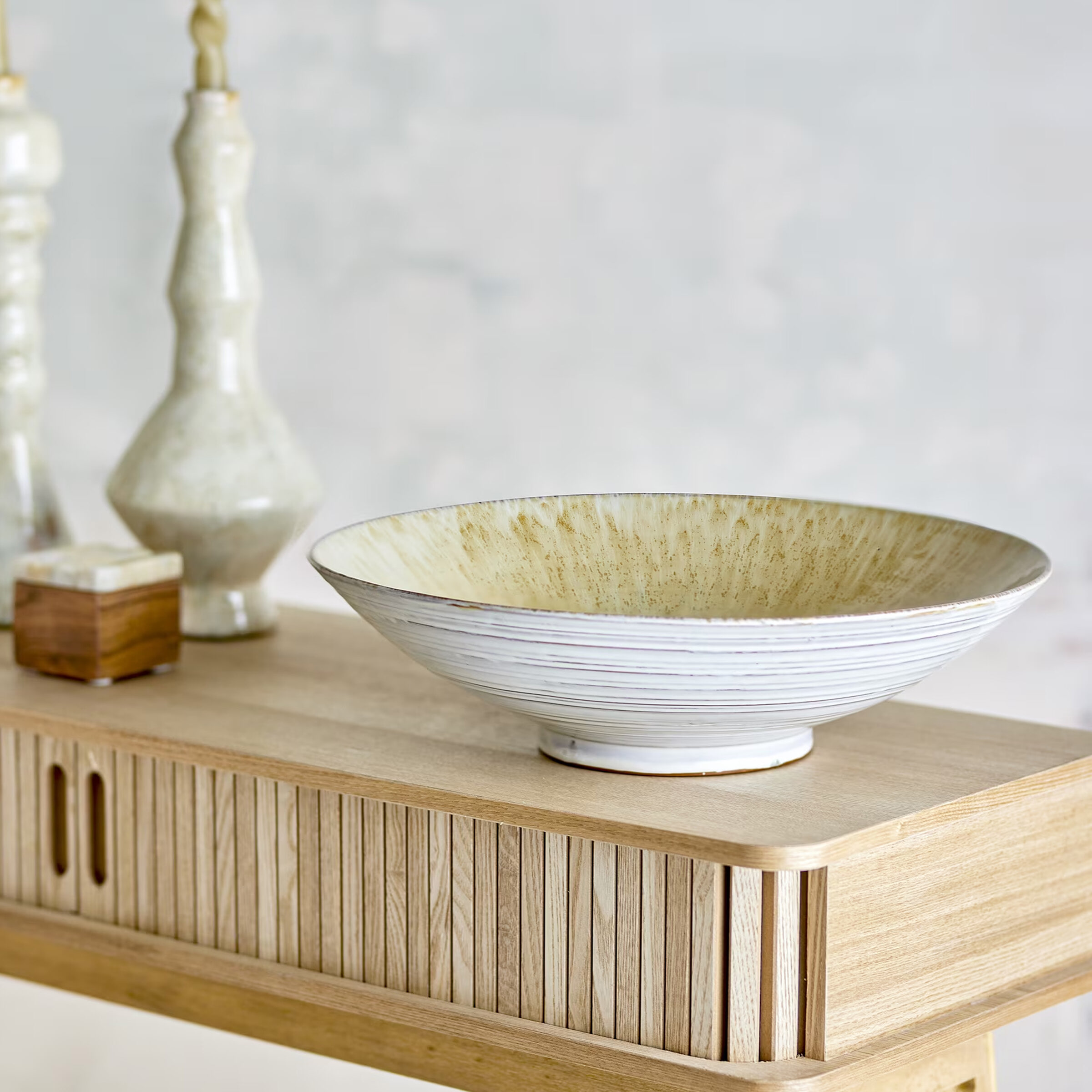 Bloomingville Schaal Saskia 40cm - Naturel | Bloomingville