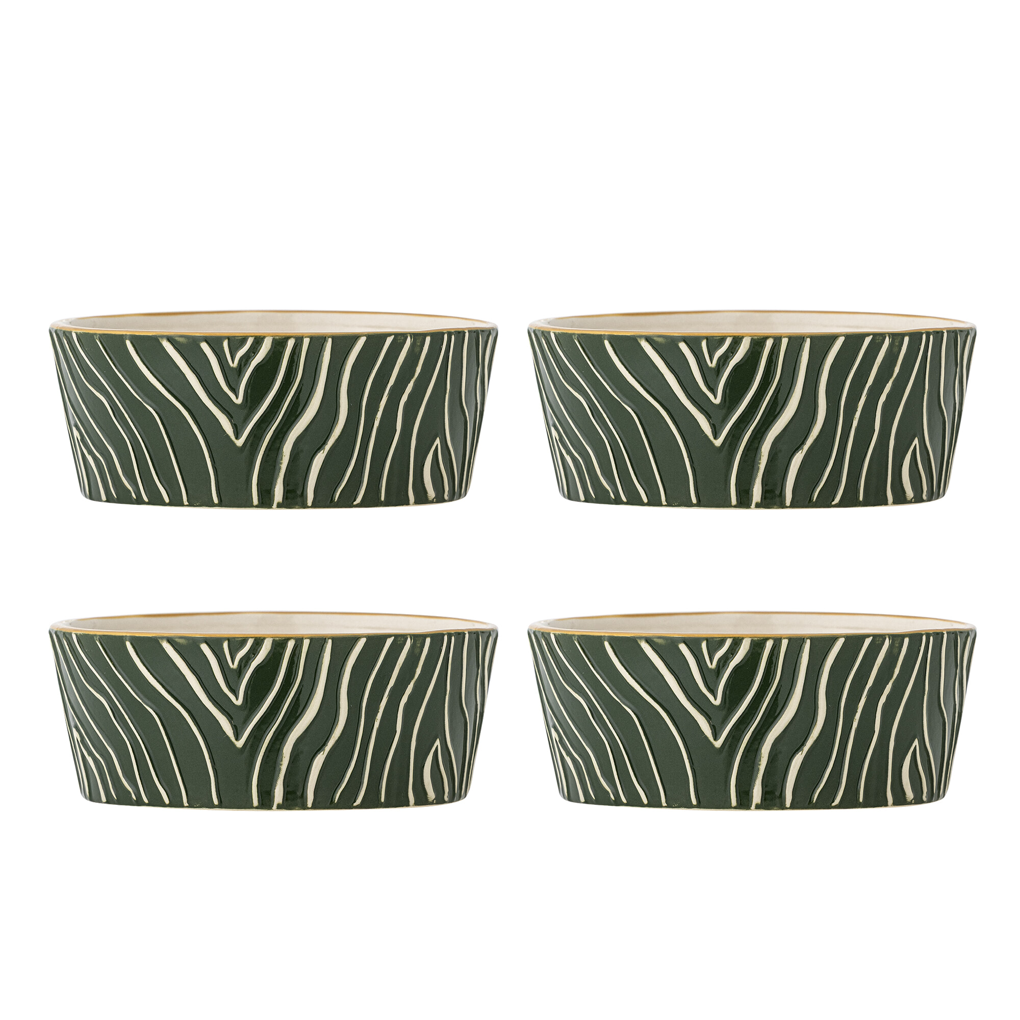 Bloomingville Schaal Woodsby Set van 4 stuks - Meerkleurig | Bloomingville