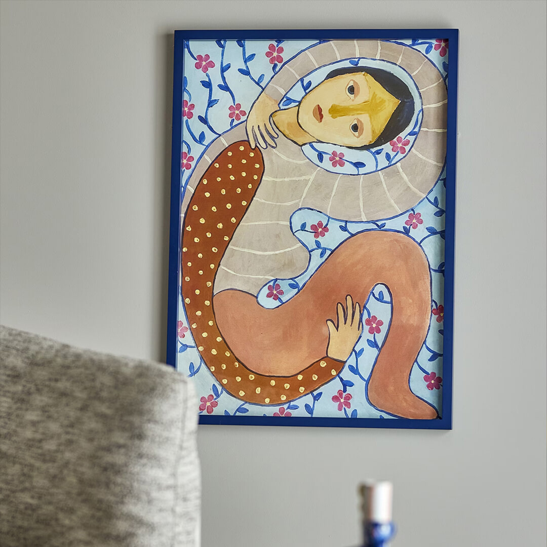 Bloomingville Schilderij Floriesta 72 x 52cm - Meerkleurig | Bloomingville
