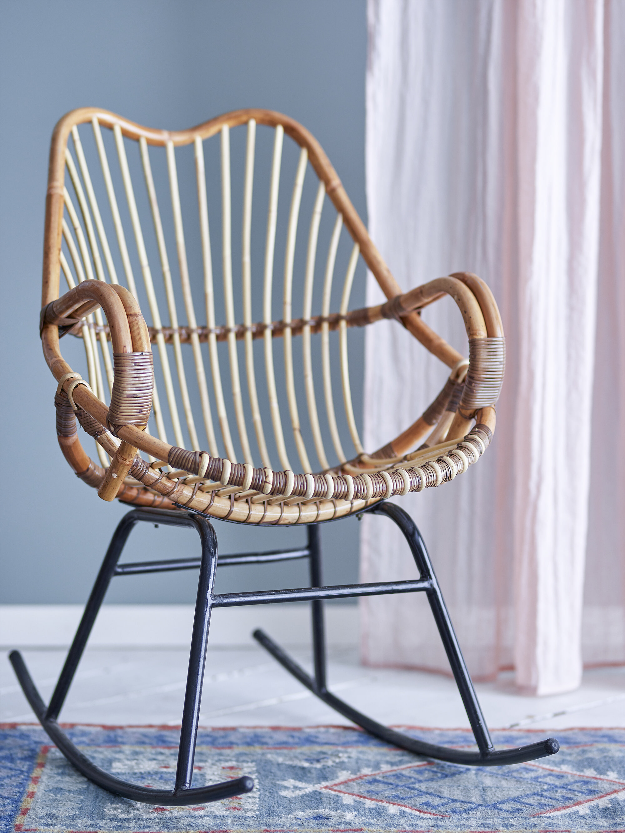 Bloomingville Schommelstoel Reine Rotan - Naturel | Bloomingville
