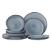 Bloomingville Serviesset Sandrine Set van 12 stuks - Blauw | Bloomingville