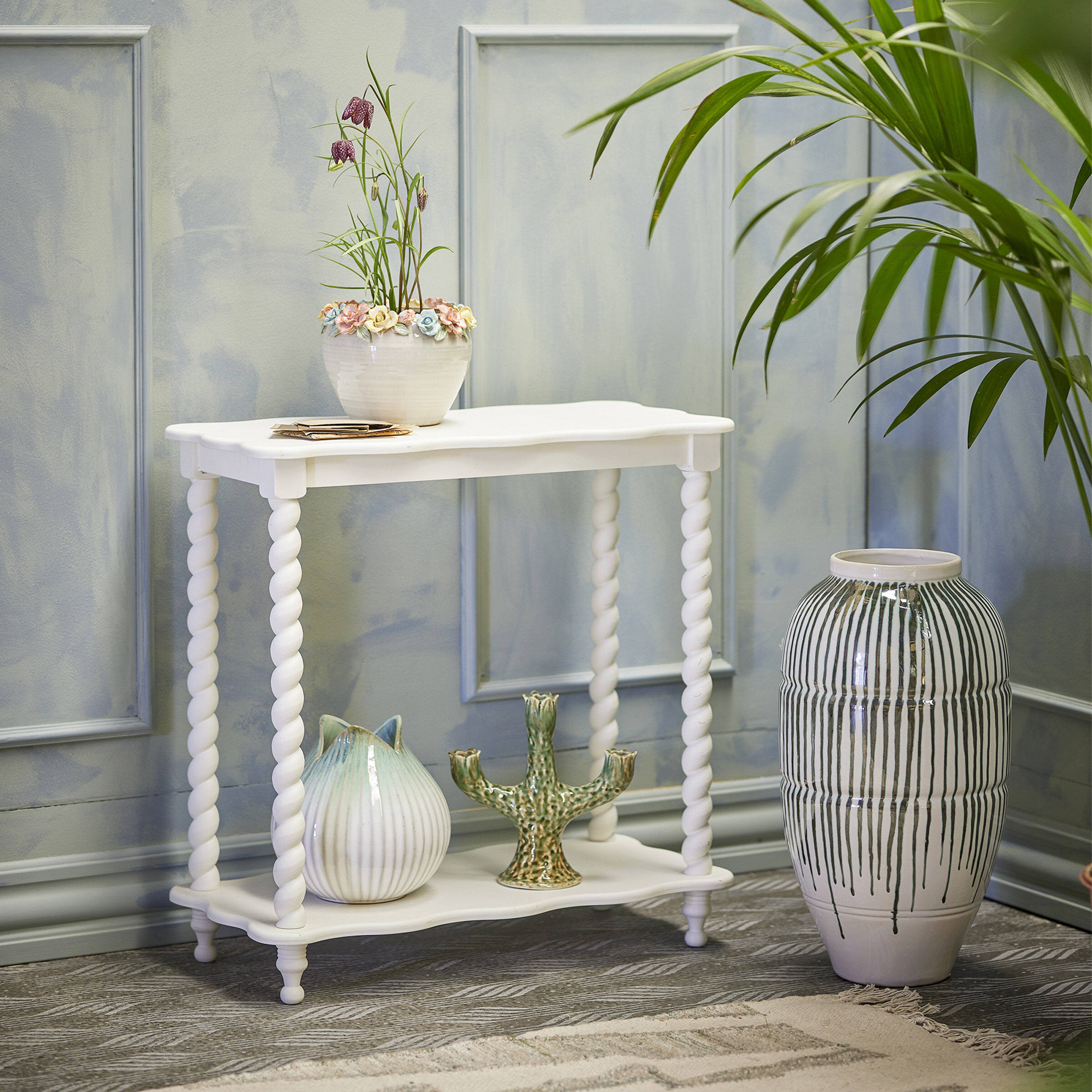 Bloomingville Sidetable Bia 60 x 30cm - Wit | Bloomingville