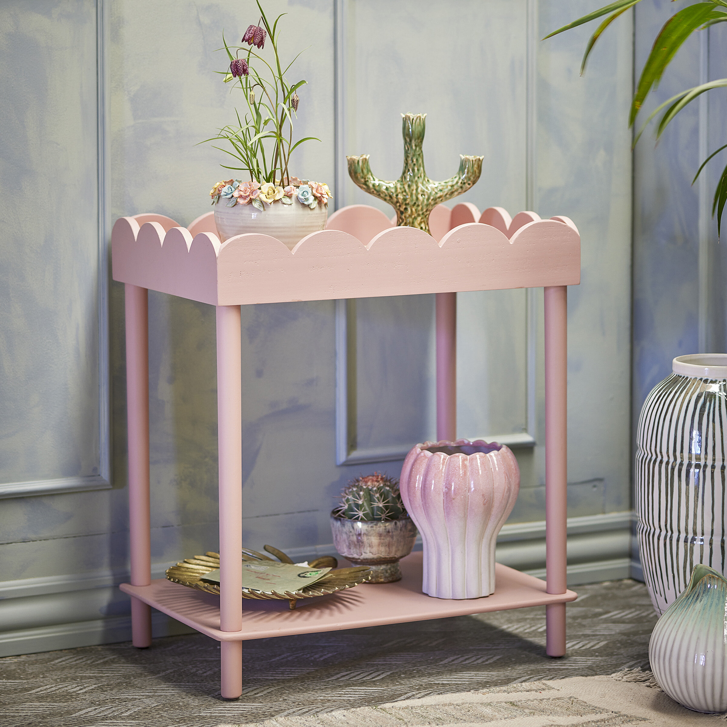 Bloomingville Sidetable Isola 60 x 40cm - Roze | Bloomingville