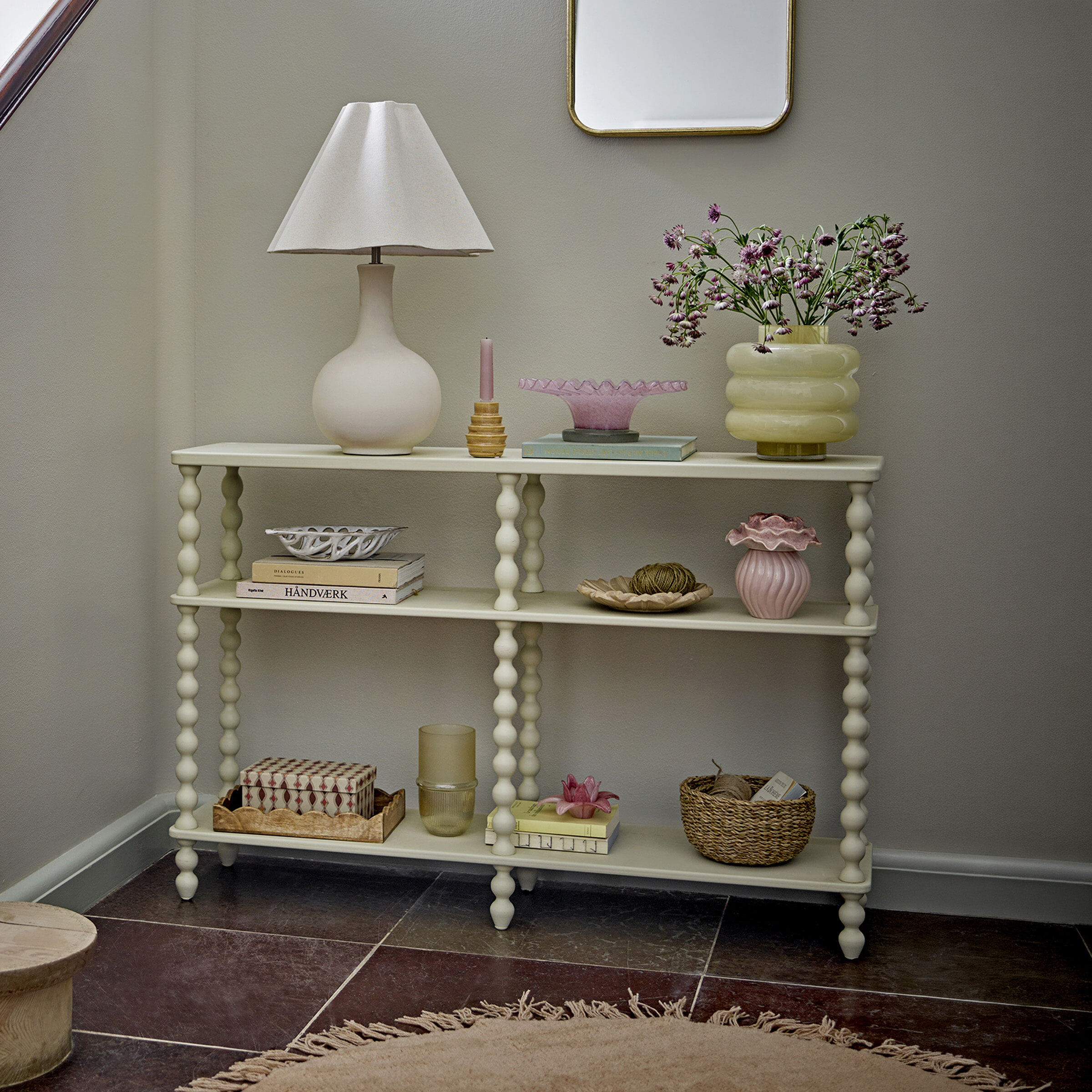 Bloomingville Sidetable Salino 120 x 30cm - Wit | Bloomingville