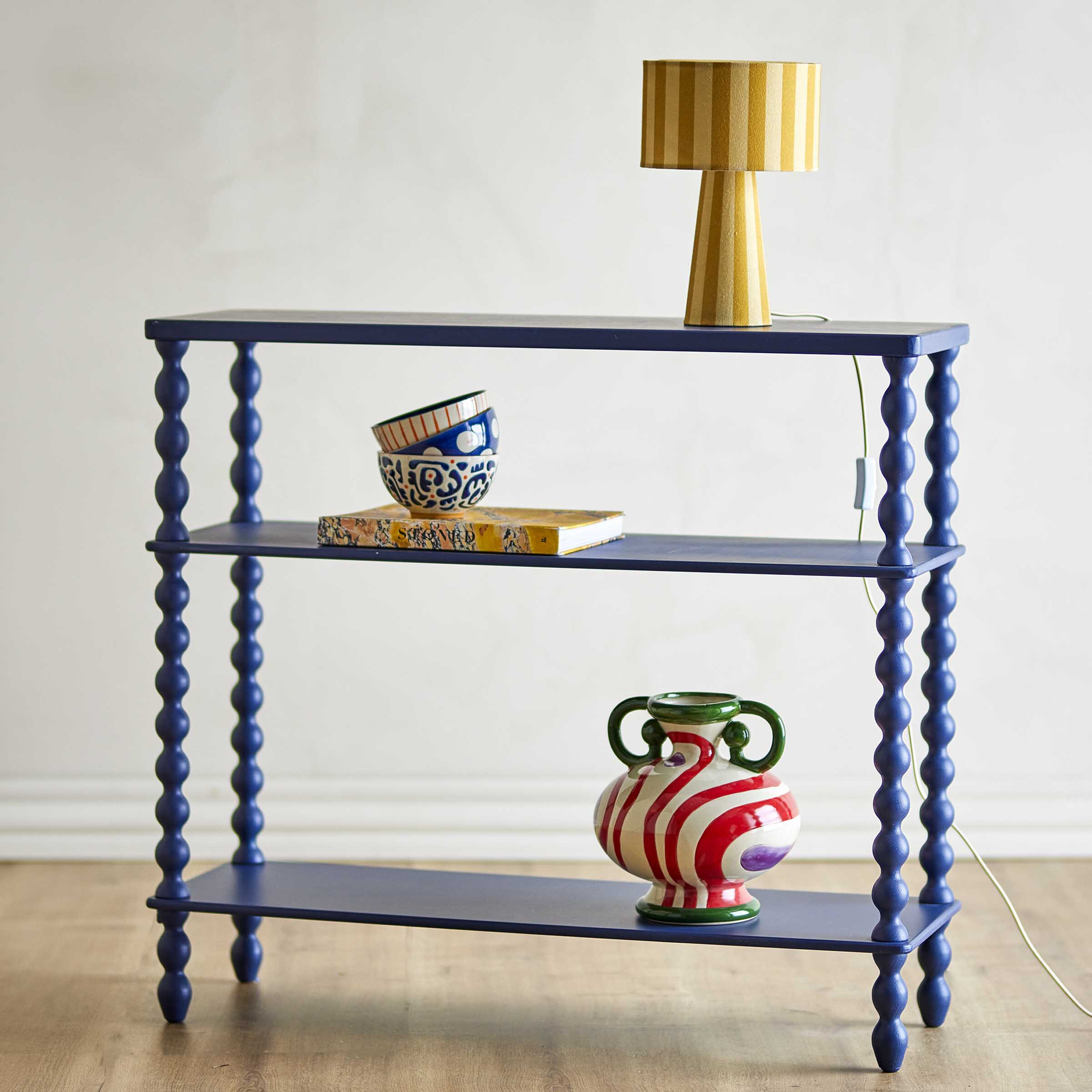 Bloomingville Sidetable Salino 90cm - Blauw | Bloomingville