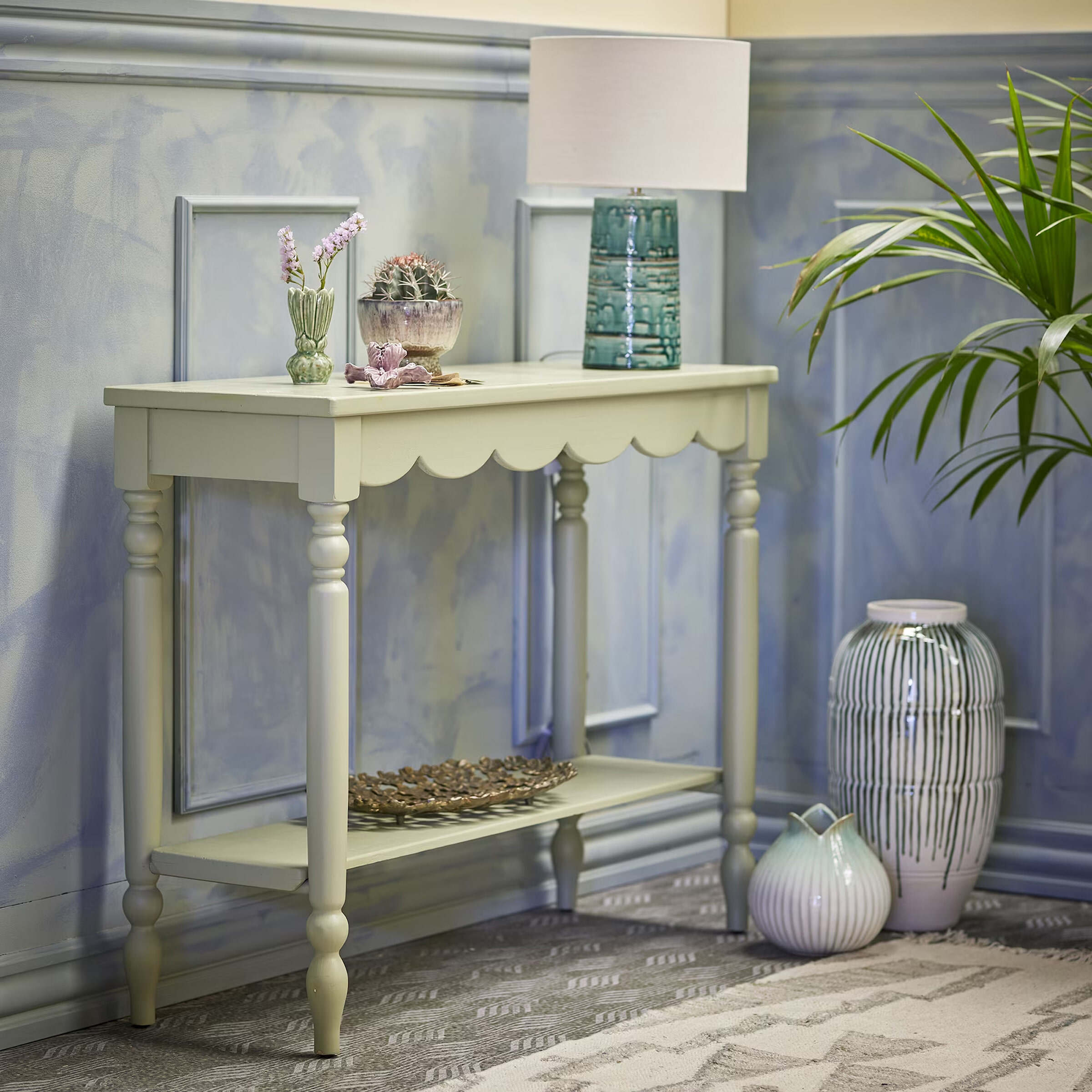 Bloomingville Sidetable Salla 106cm - Groen | Bloomingville
