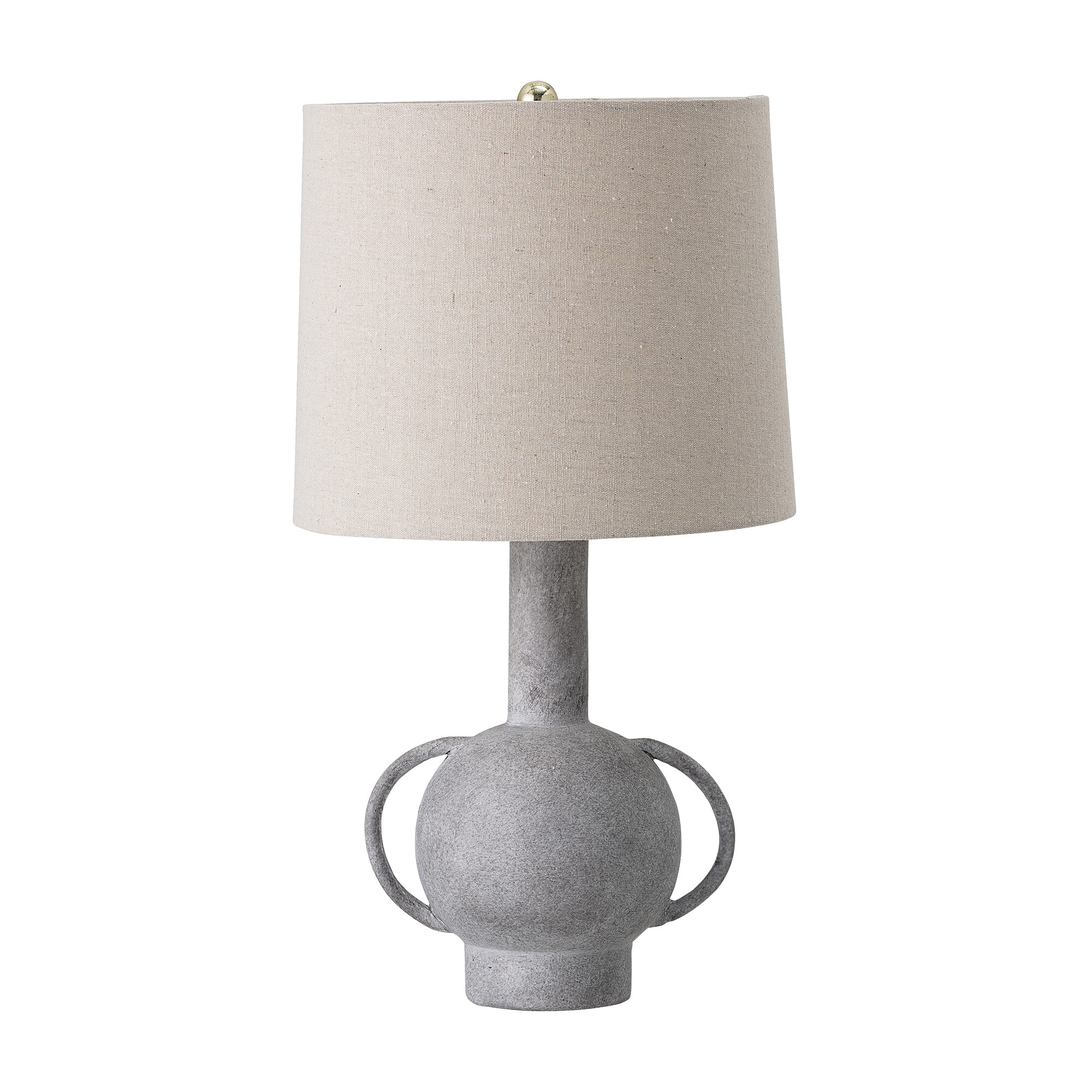 Bloomingville Tafellamp Kean Terracotta en linnen
