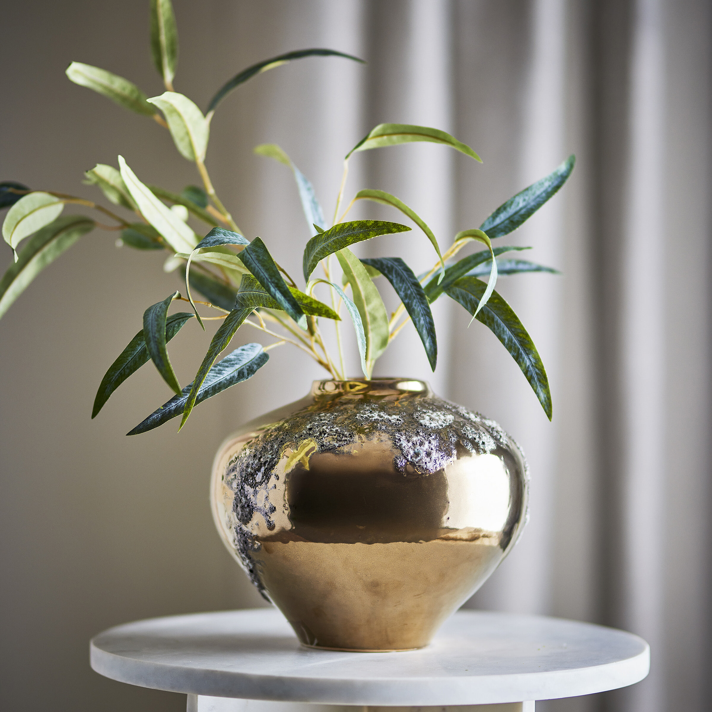 Bloomingville Vaas Ellison 26cm hoog - Brons | Bloomingville