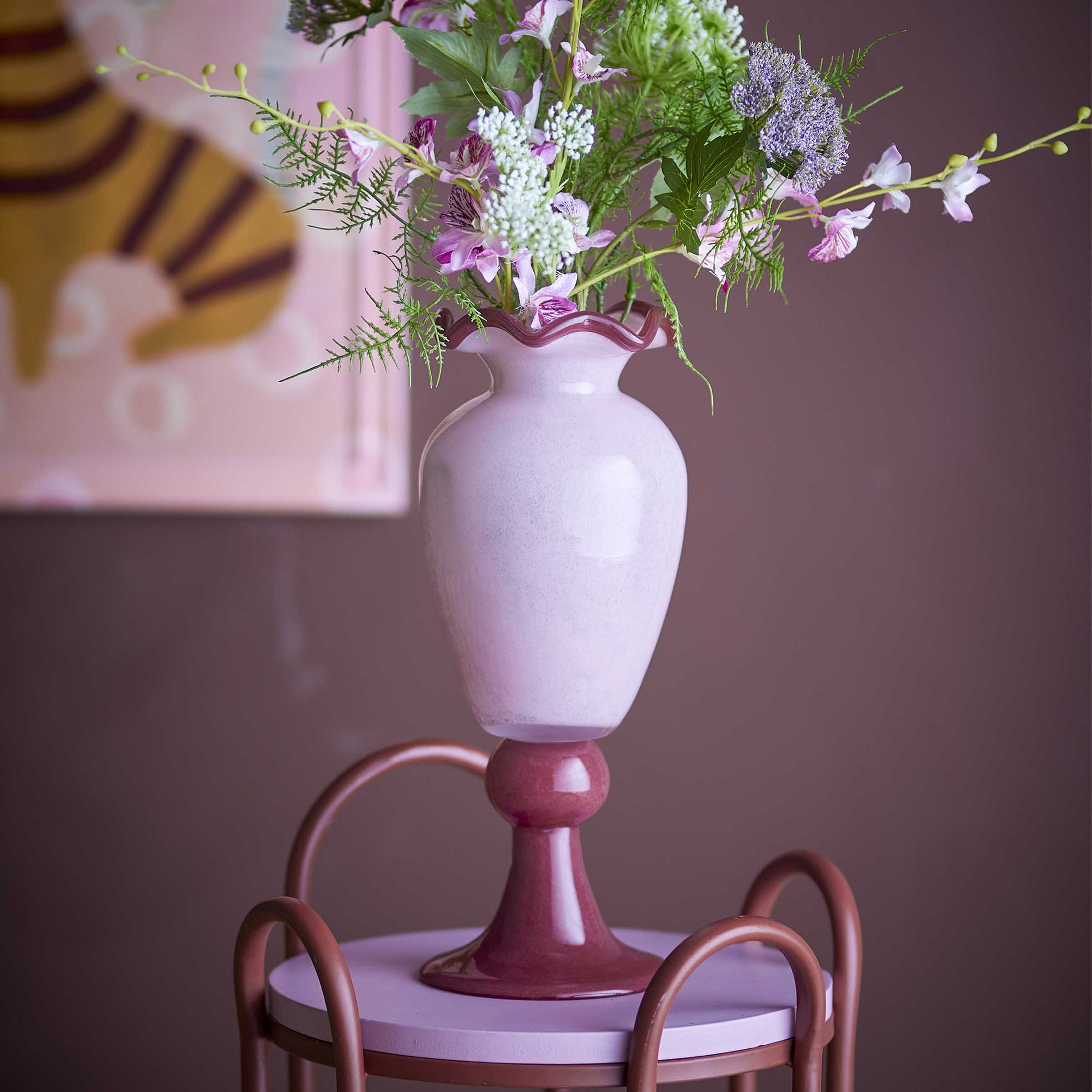 Bloomingville Vaas Frills Glas