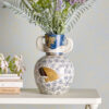 Bloomingville Vaas Hezha 24cm hoog - Blauw | Bloomingville