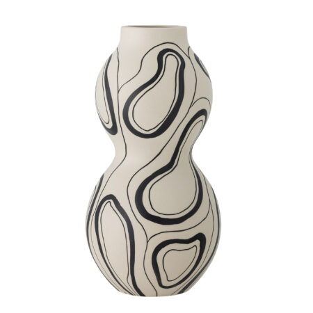 Bloomingville Vaas Nicola 34cm hoog - Zwart | Bloomingville