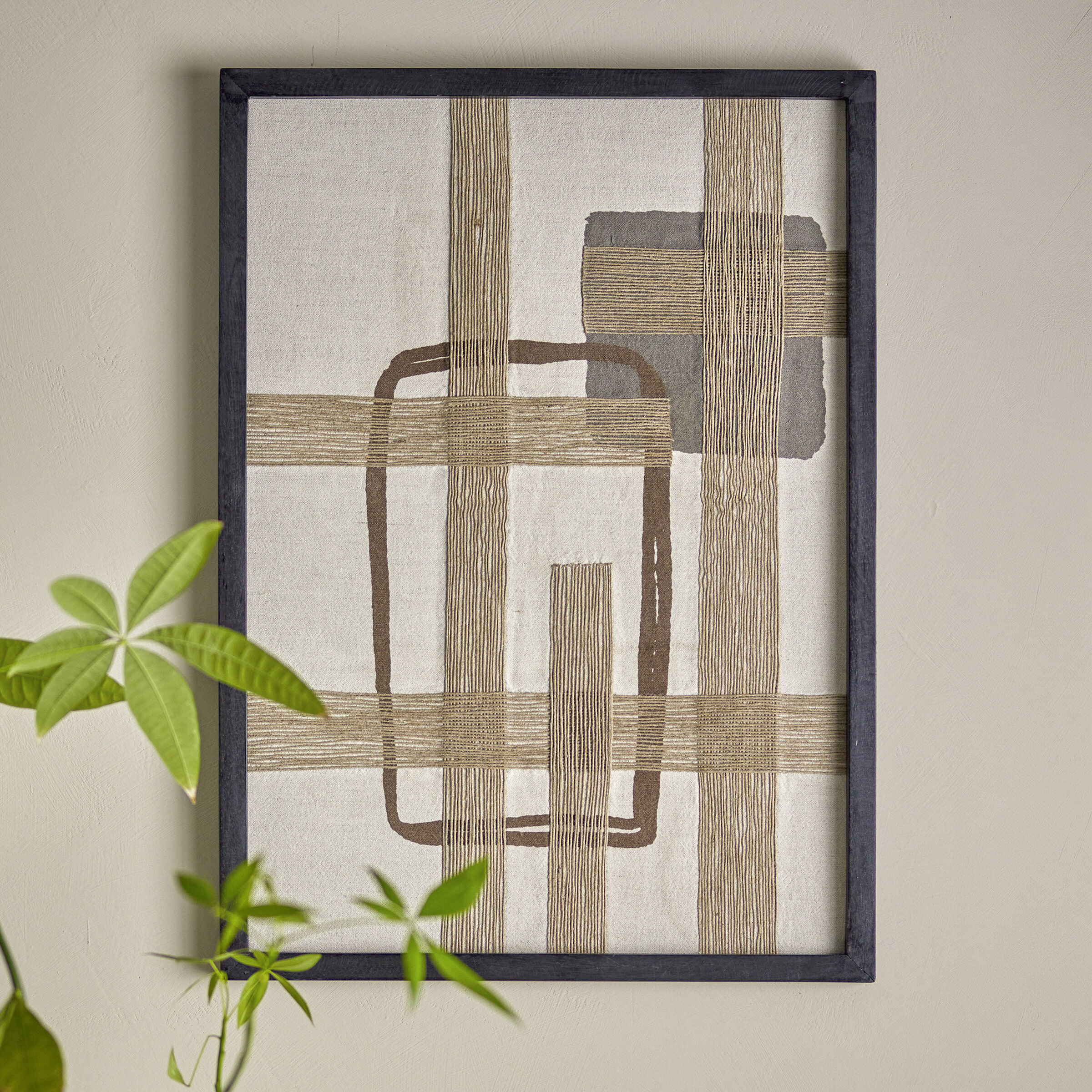 Bloomingville Wanddecoratie Bie Katoen en jute