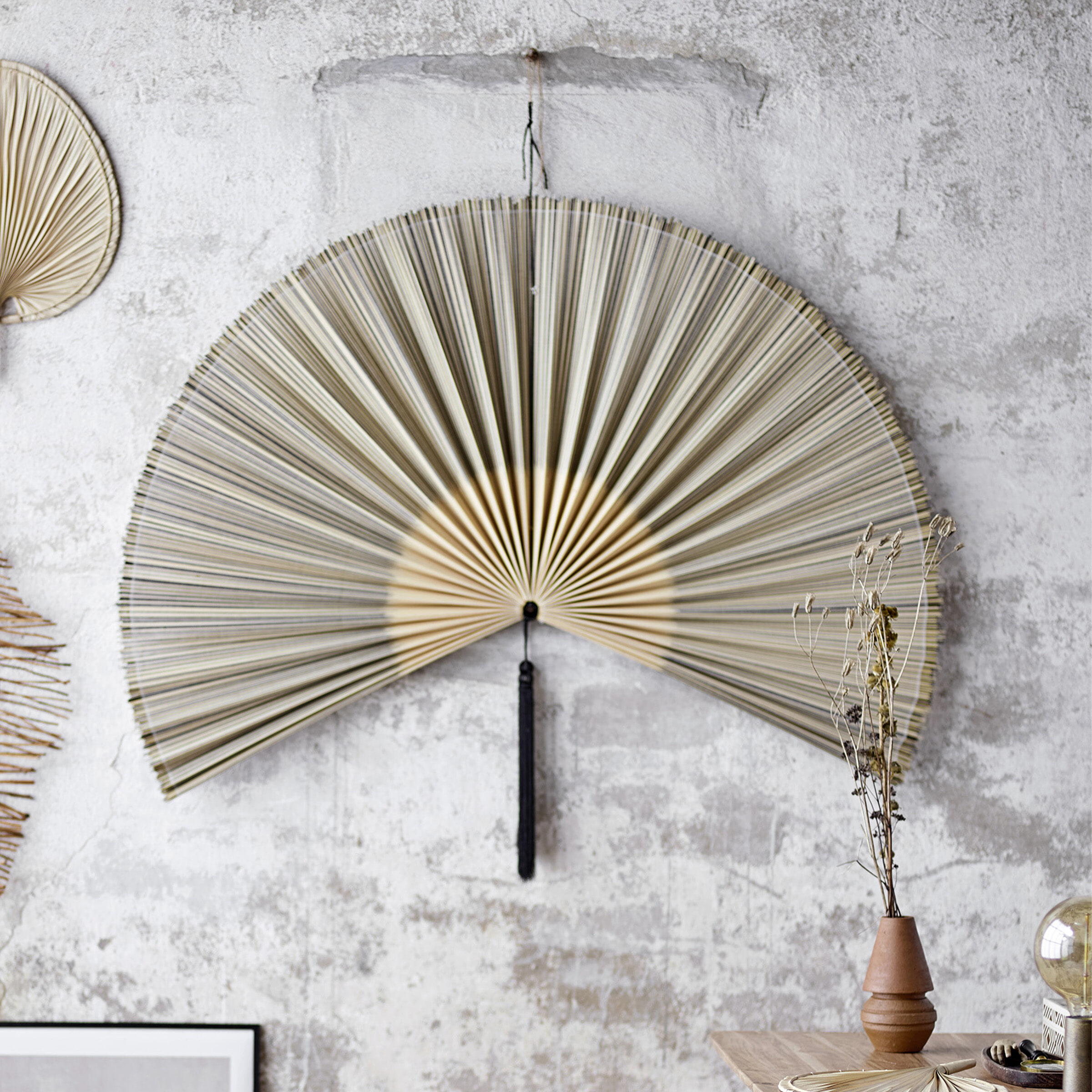 Bloomingville Wanddecoratie Jaime Bamboe - Beige/Zwart | Bloomingville