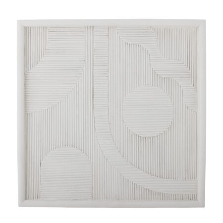Bloomingville Wanddecoratie Patina 42 x 42cm - Wit | Bloomingville