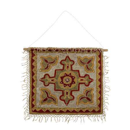 Bloomingville Wandkleed Mughal 75 x 75cm - Rood | Bloomingville