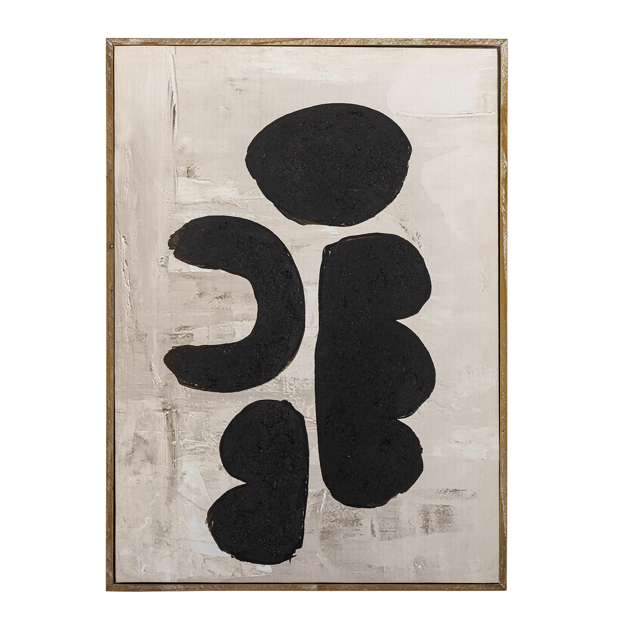 Bloomingville Wandpaneel Comma 73 x 53cm - Zwart | Bloomingville