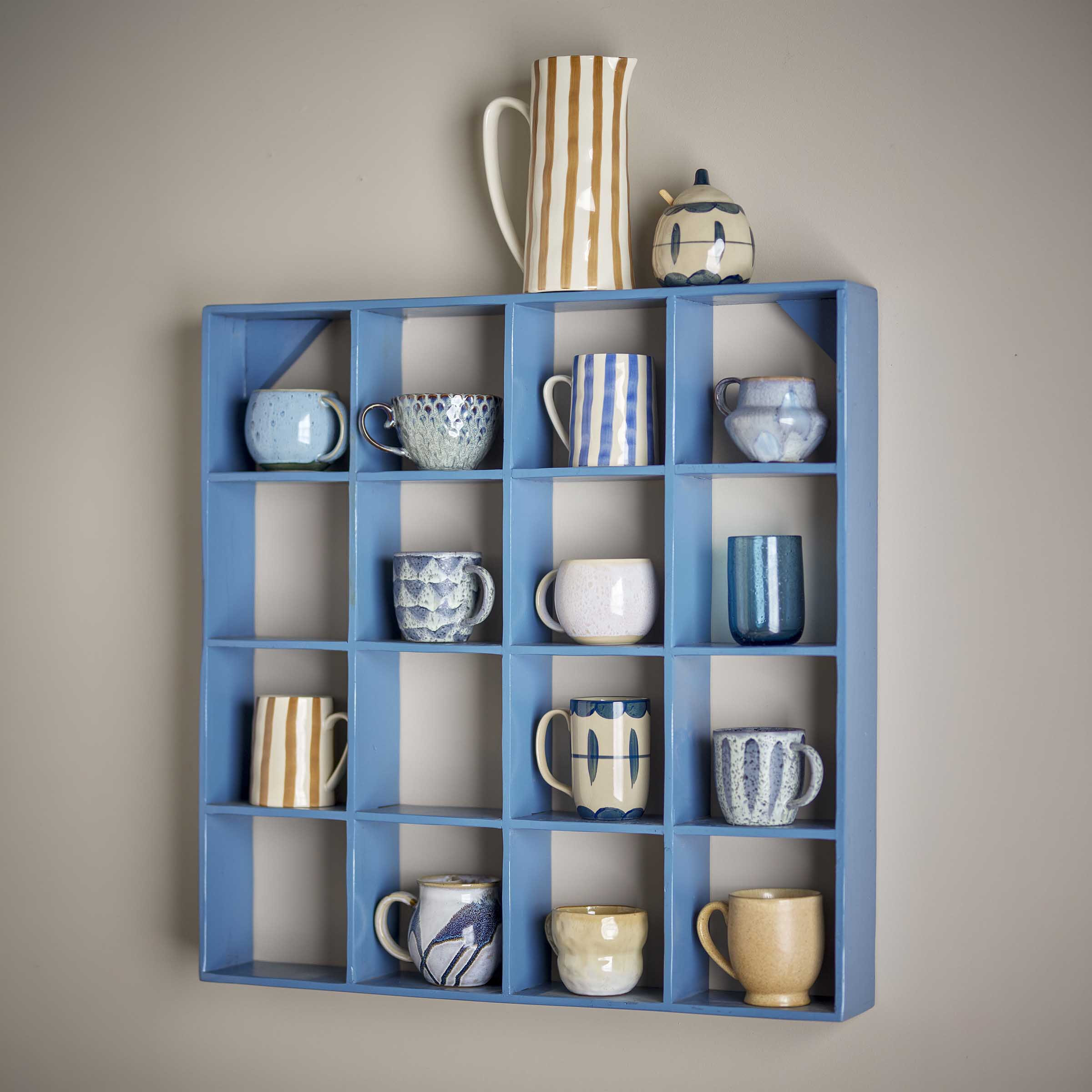 Bloomingville Wandrek Bekka 70 x 70cm - Blauw | Bloomingville